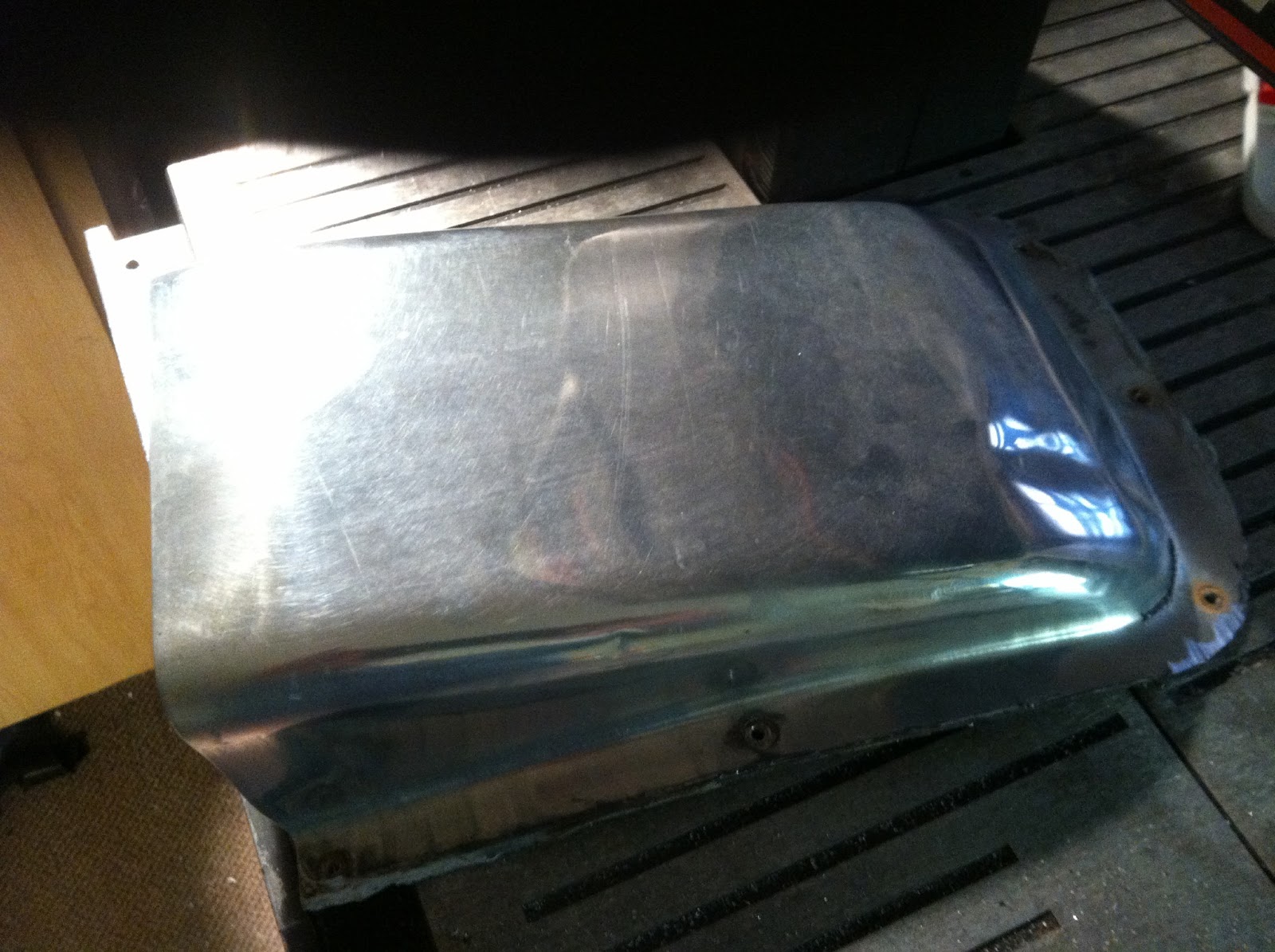 Airstream Renovation Airstream awning Installation with hood vent modification