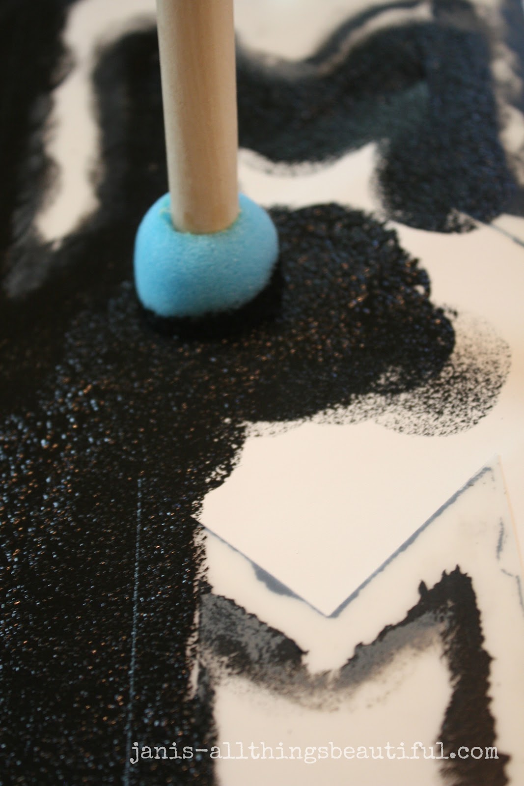 All Things Beautiful How to Stencil a Roller Shade