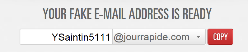 generate fake email address