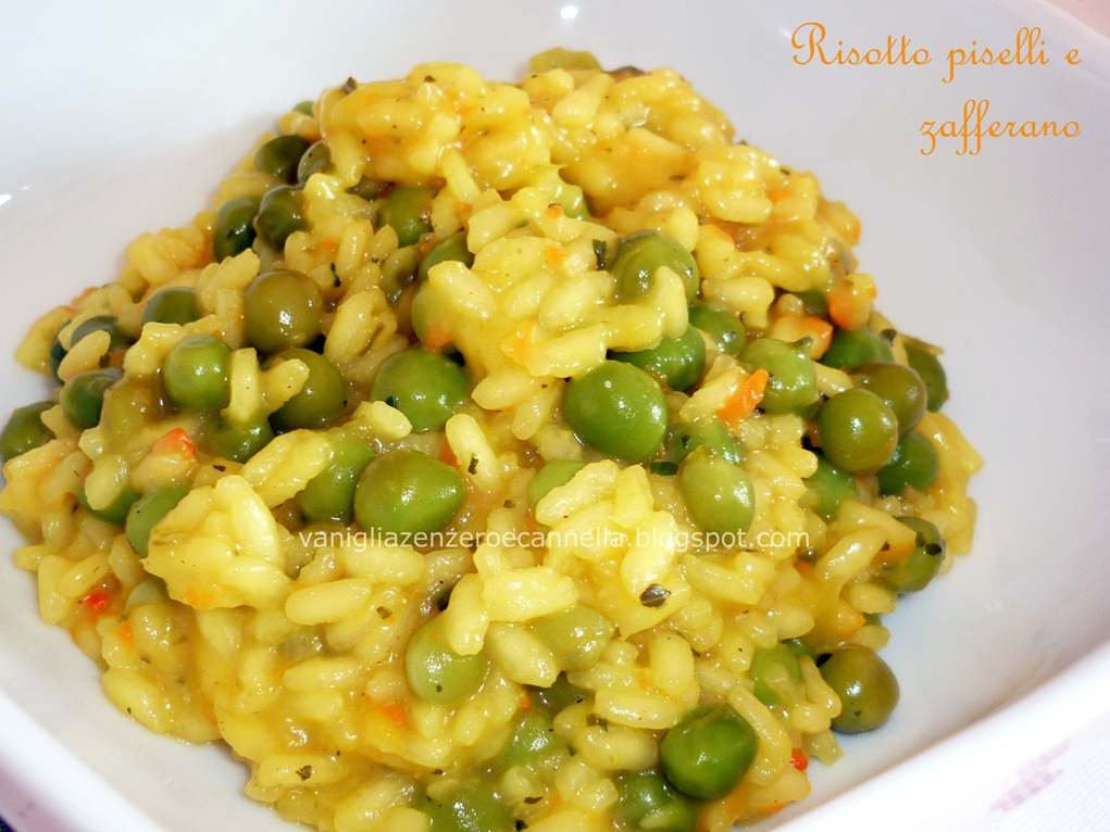 Risotto piselli e zafferano Il bistrot di Valeria