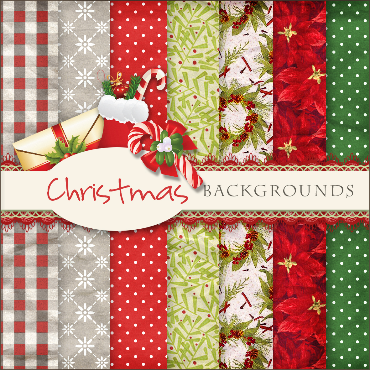 Scrap. DOT Freebies Christmas BackgroundsKit
