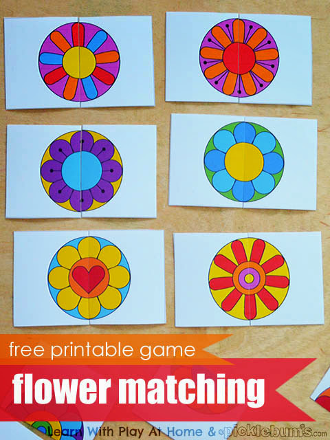 Flower Matching Game - Homeschool Share