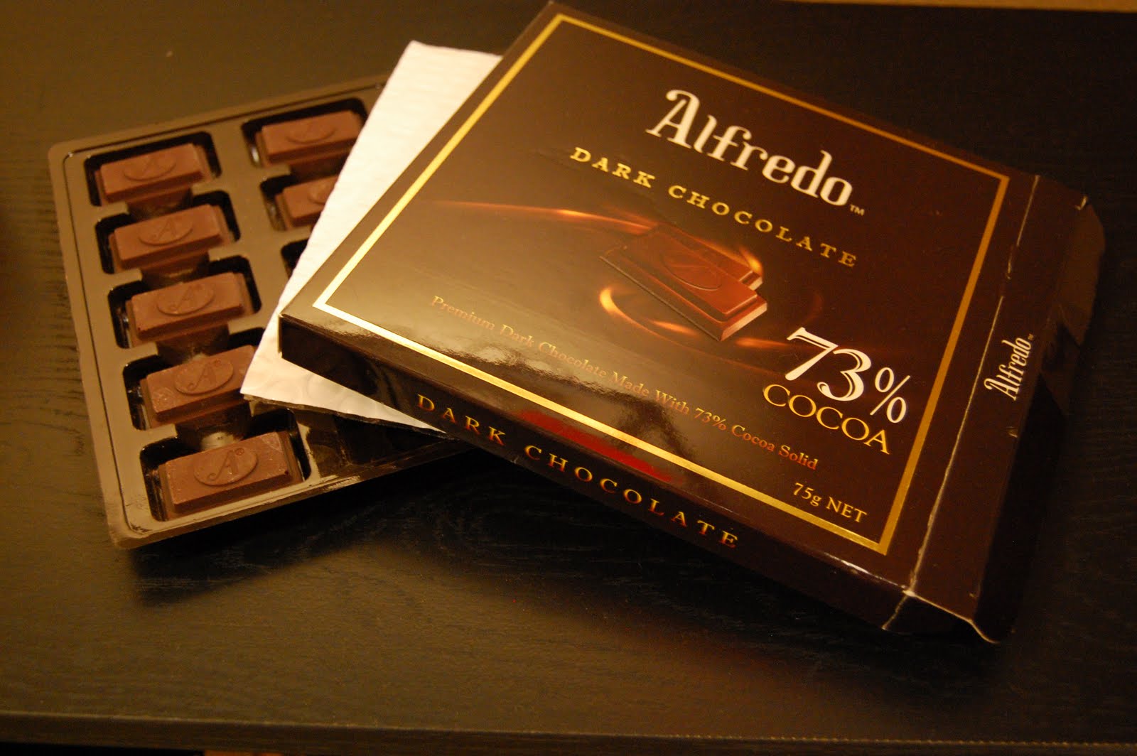 CANDY EXPLORATIONS Alfredo 73 Cocoa Dark Chocolates