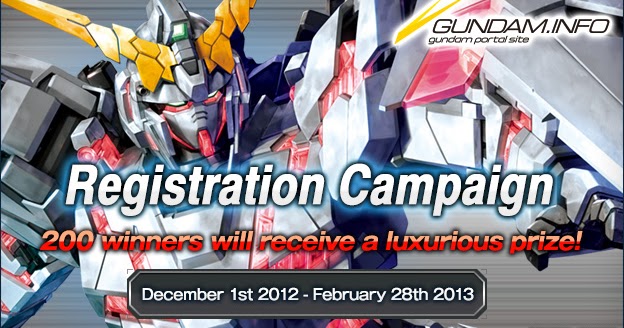GUNDAM GUY: GUNDAM.INFO Registration Campaign & Fun To Build Gunpla