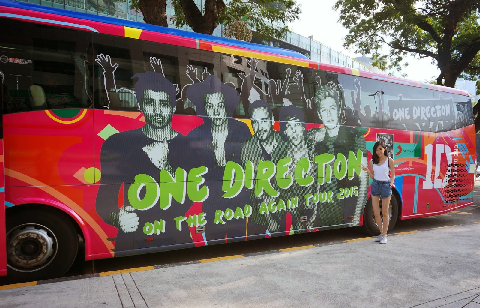 One Direction Tour Bus Outside.