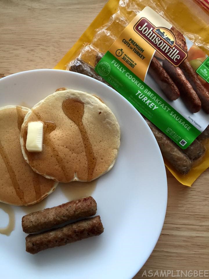 A Sampling Bee Johnsonville's Fully Cooked Turkey Breakfast Sausages