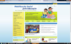 Site do MEC = Mobilização Social pela Educação: