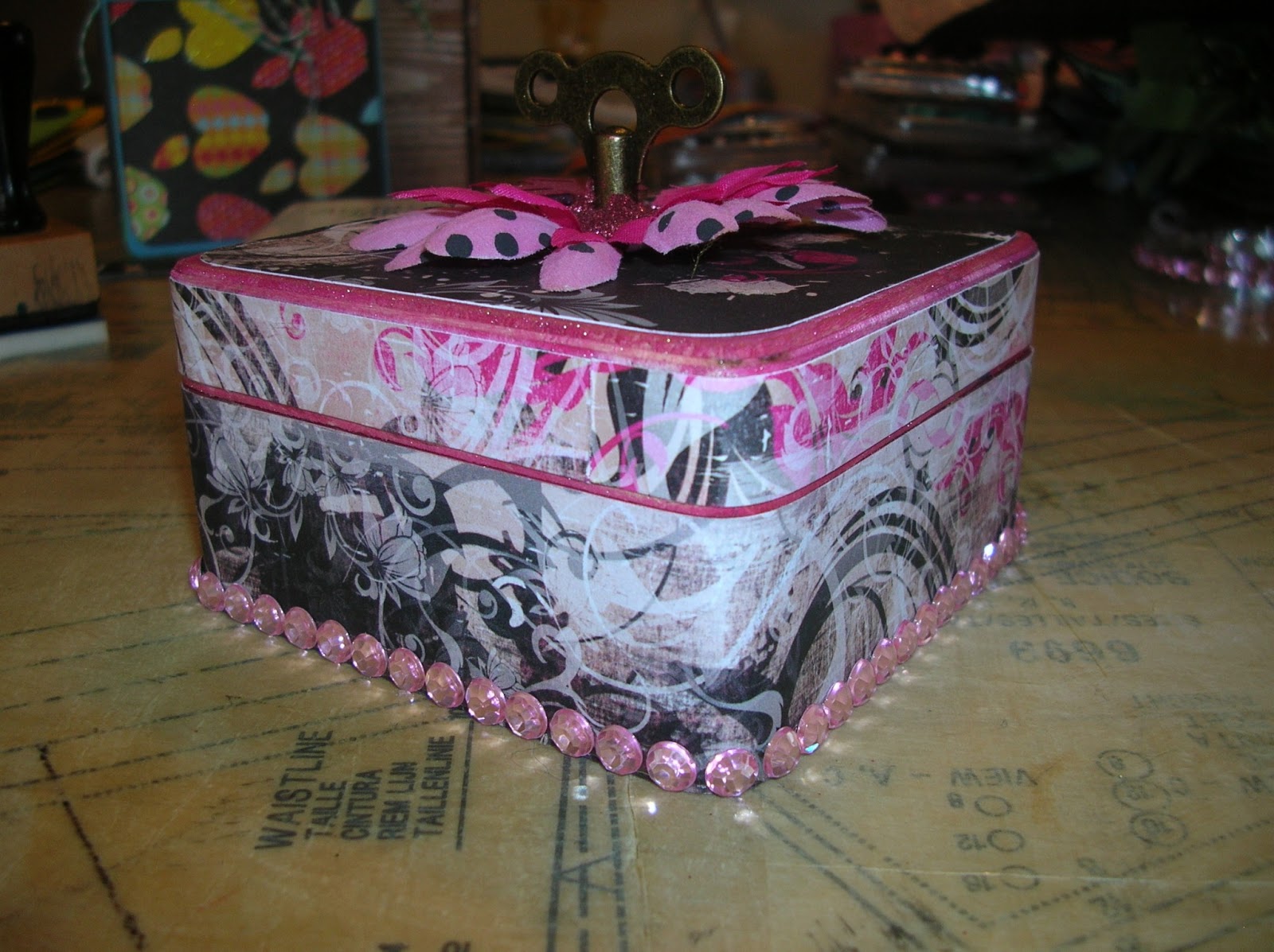 **The Craft Donkey** Girly Keepsake/Jewelry Box