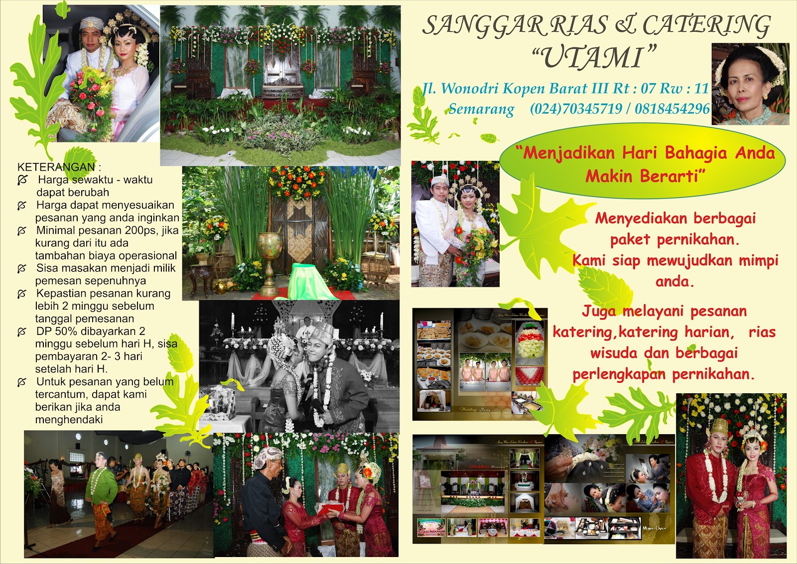 Brosur Utami Catering Photos Gambaran