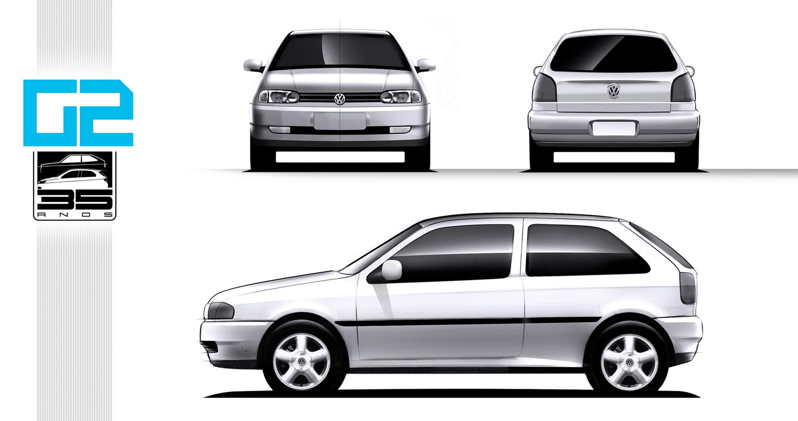 Volkswagen celebra 35 anos do Gol com linha 2016 | CAR.BLOG.BR