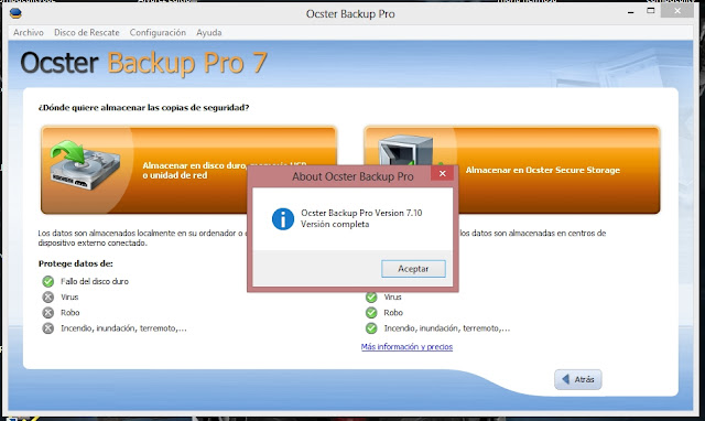Ocster Backup Pro v7.10 Final Español 2013 Ocster Backup Pro v7.10 Final Español 2013