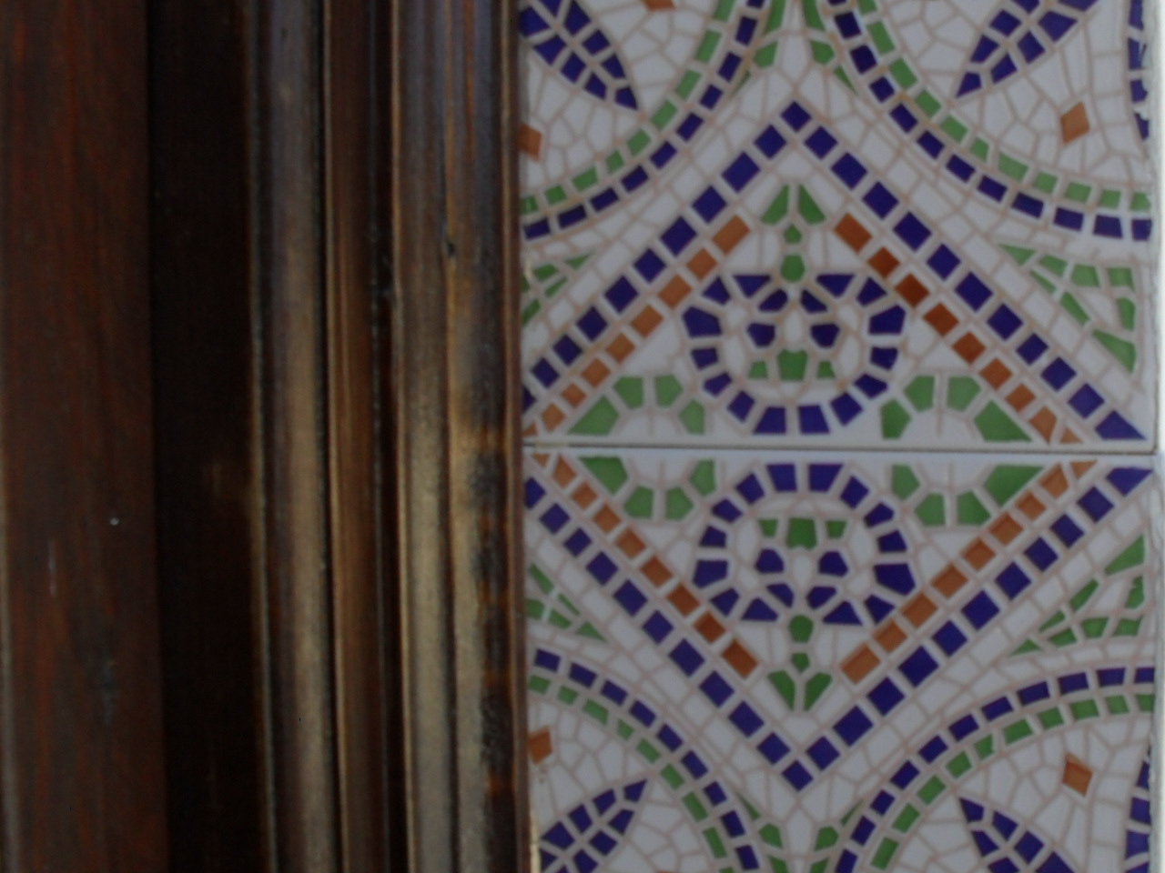 brightly coloured sunflowers: Tunisian tiles
