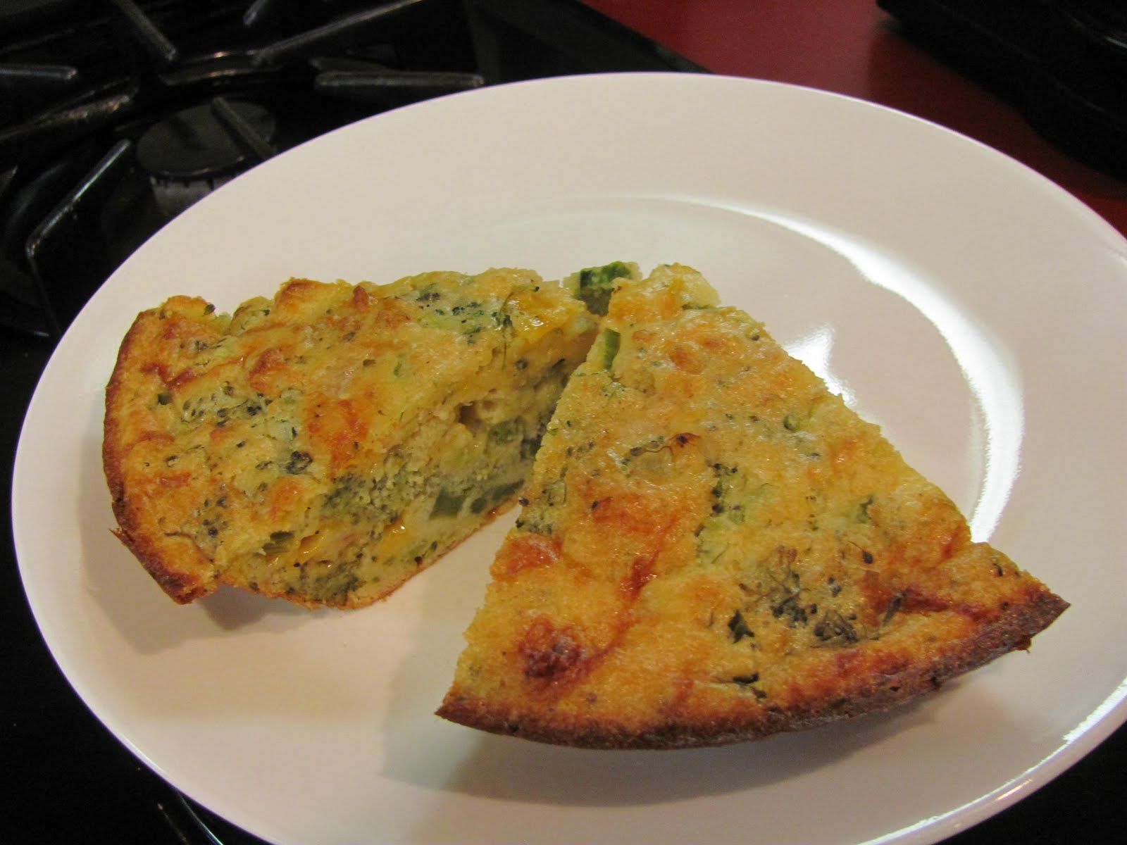 Nonnie's Good Eats IMPOSSIBLE BROCCOLI PIE