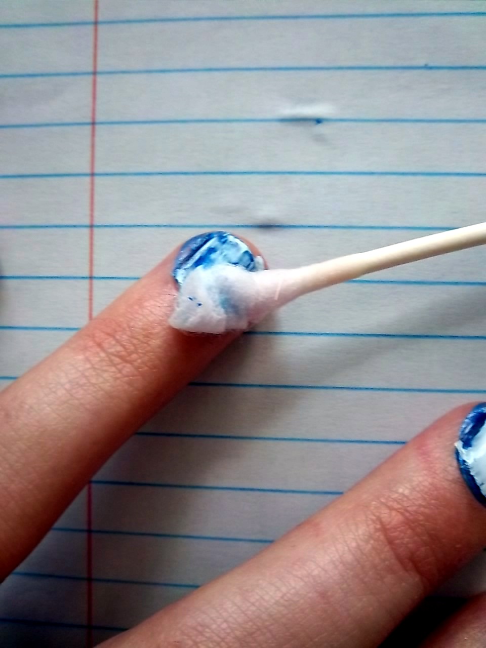 The Chic Confessions DIY Bleached Denim Nails