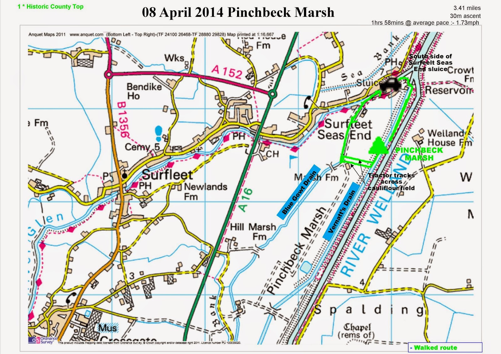 Peak Bagging and Long Distance Walking in the UK and Spain Pinchbeck Marsh