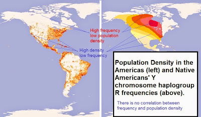 R haplogroup map in America