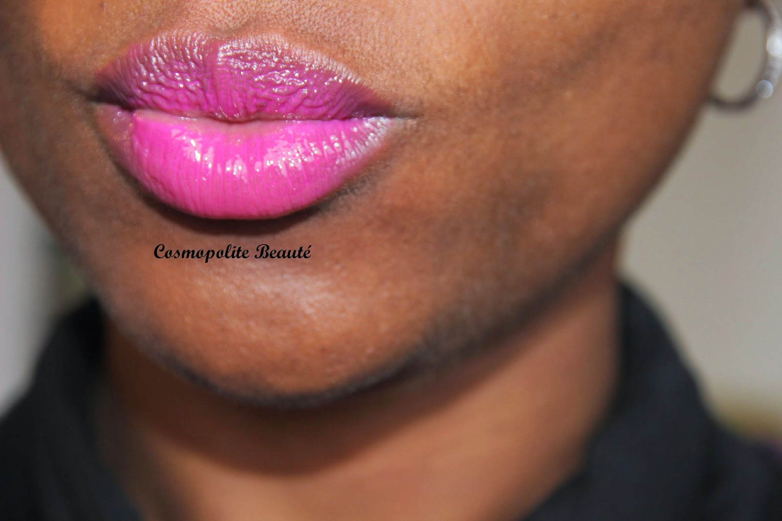 Lipstick, blackskin, Color Elixir, Gemey Maybelline, laque à lèvres, rouge à lèvres, fushia, orangé, Cosmopolite Beauté, bouche