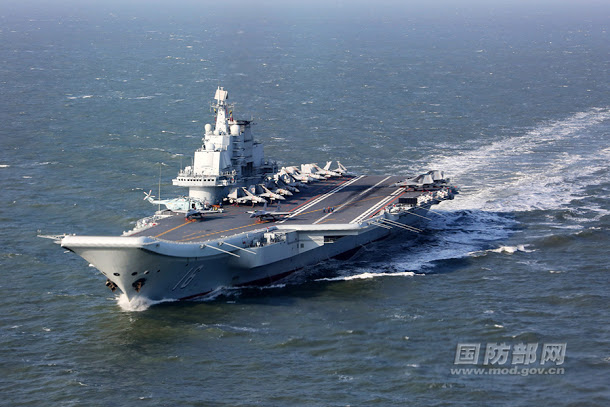 國防部11日上午發出新聞稿,指在南海航訓的中國航母遼寧號艦隊已進入台灣海峽。 國防部11日上午發出新聞稿,指在南海航訓的中國航母遼寧號艦隊已進入台灣海峽。