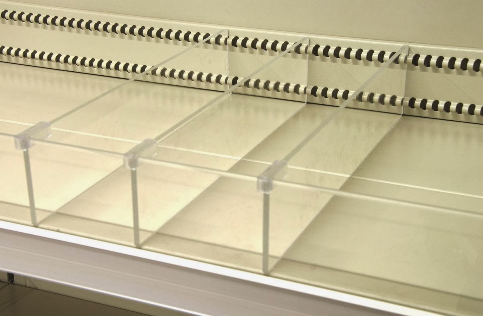 Store Fixtures Blog CST Acrylic Dividers' System for TN9 Shelving, MULTI Modular Shelves