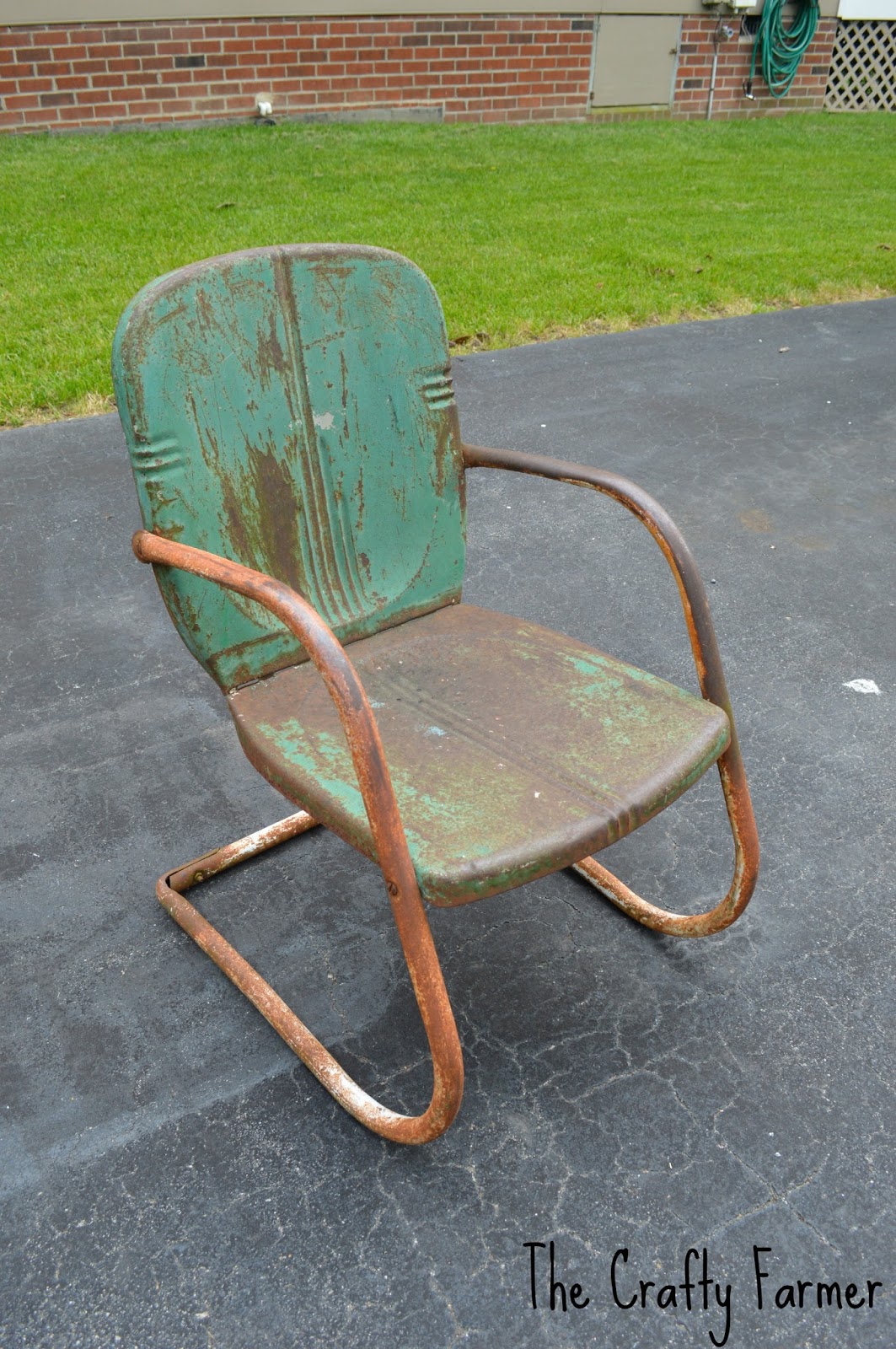 The Crafty Farmer Redo of Old Metal Chair