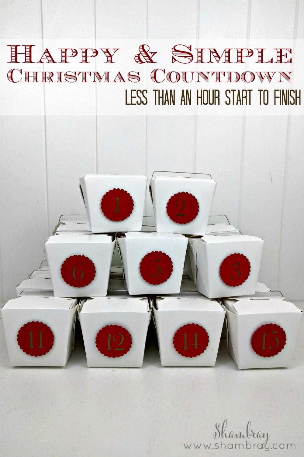 Shambray Simple, yet Happy Christmas Countdown