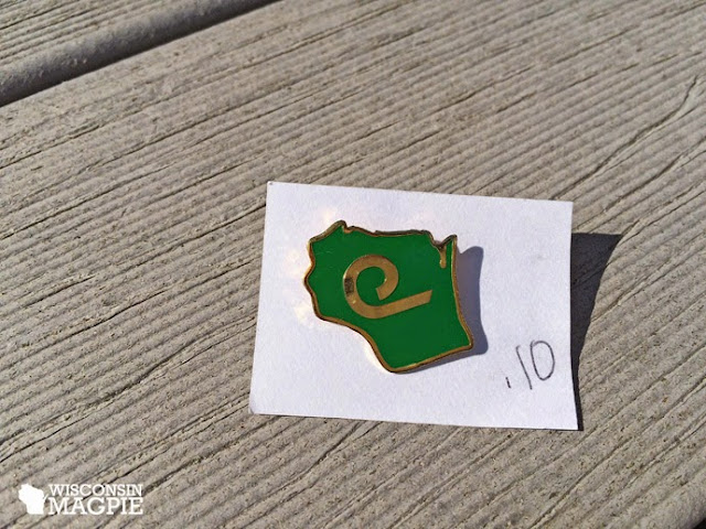 Wisconsin pin garage sale finds