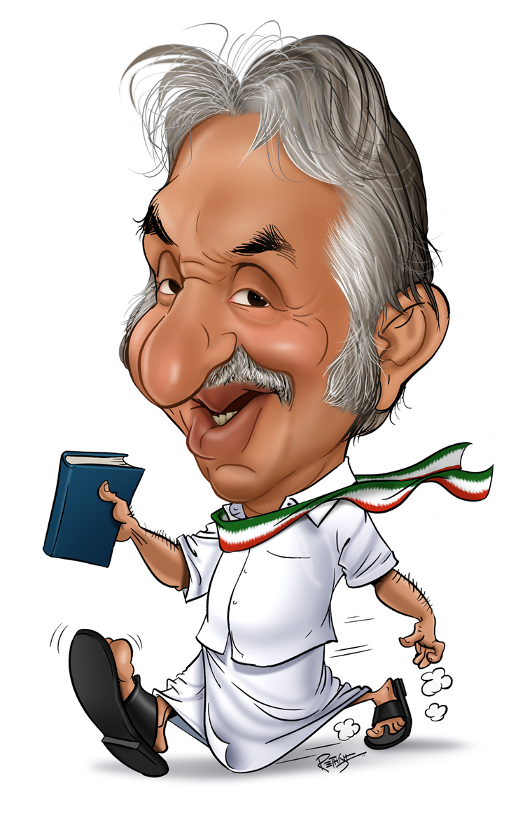 Oommen Chandy Cartoon