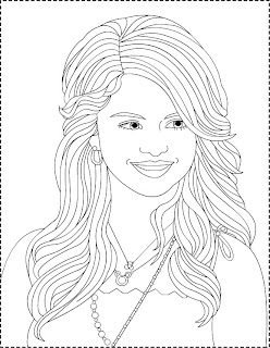 Selena Gomez para desenhar