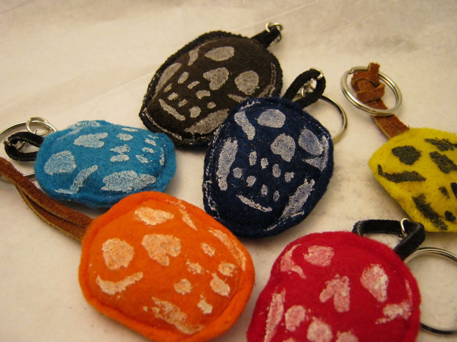 Trina is artsy fartsy Skull Guy Keychain