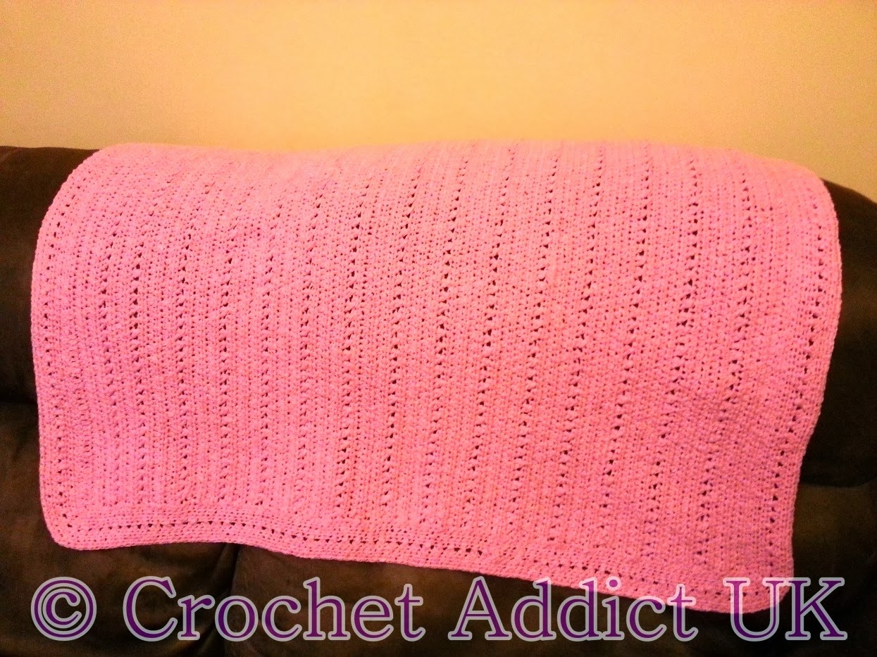 Free Crochet Pattern Lucky Candy Kisses Baby Cot Blanket Crochet