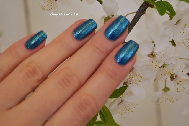 P.N.L #124 Splendid Blue Shimmer и стемпинг MoYou London Sailor – 05