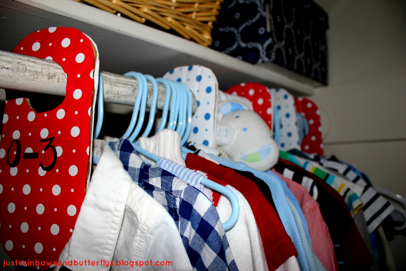 DIY Baby Closet Hangers