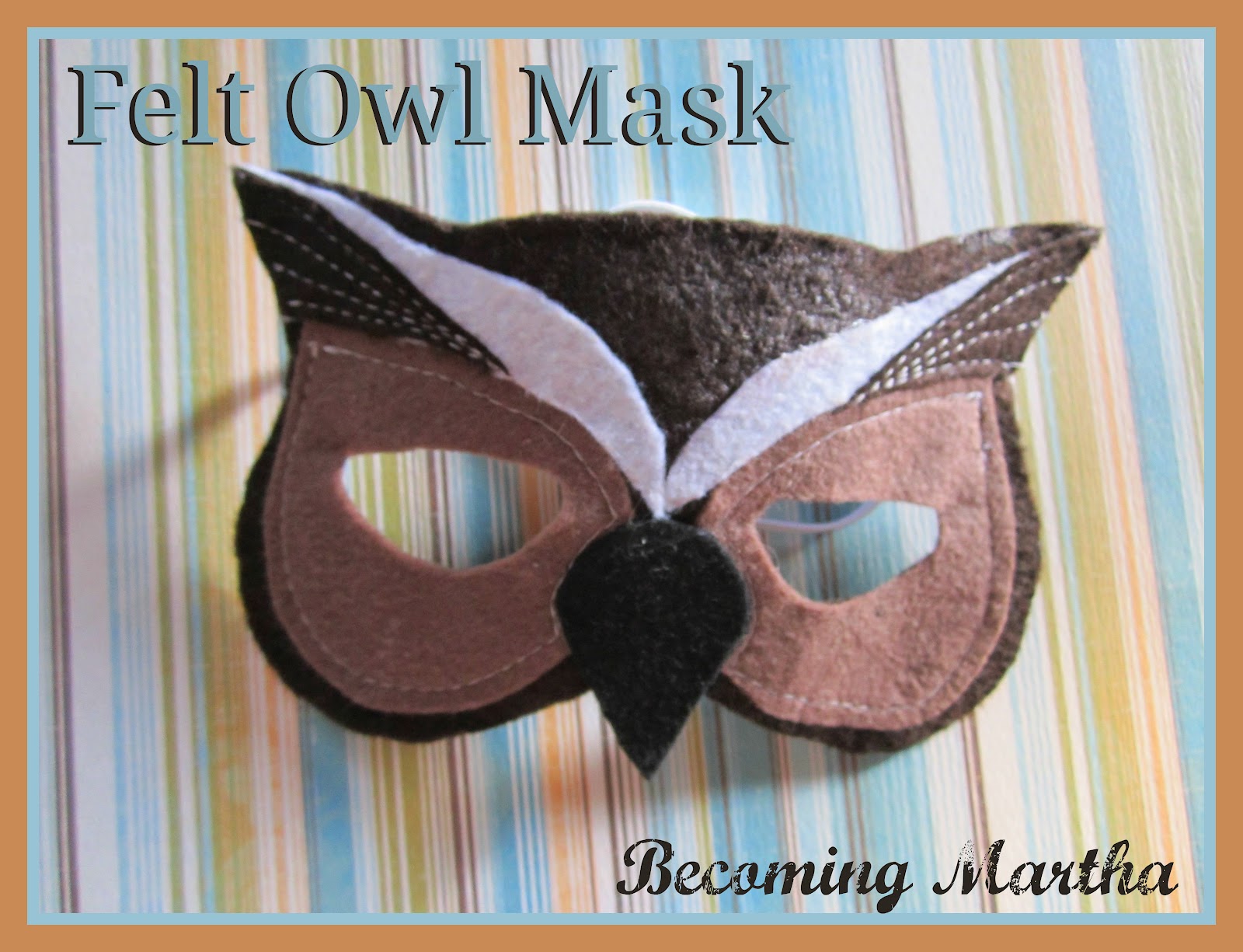 Martha DIY Felt Owl Masks