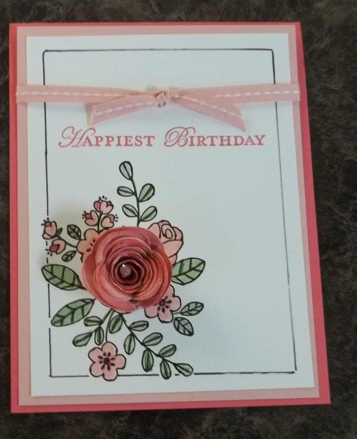 Card made with Stampin'UP!'s Spiral Flower Die