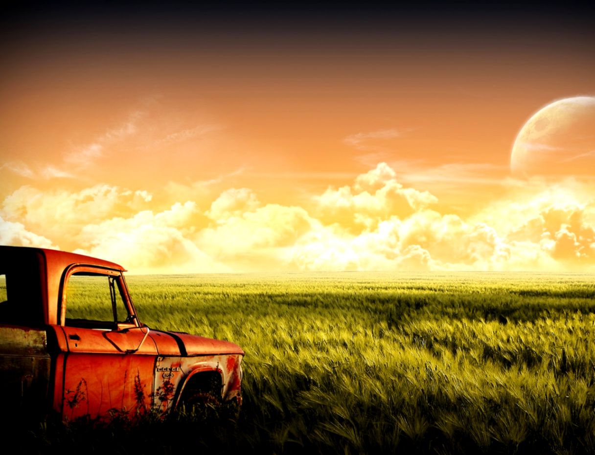 Old Truck in Field Old Truck in Field