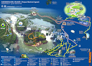 Mapa do Parque Nacional IguazuArgentina