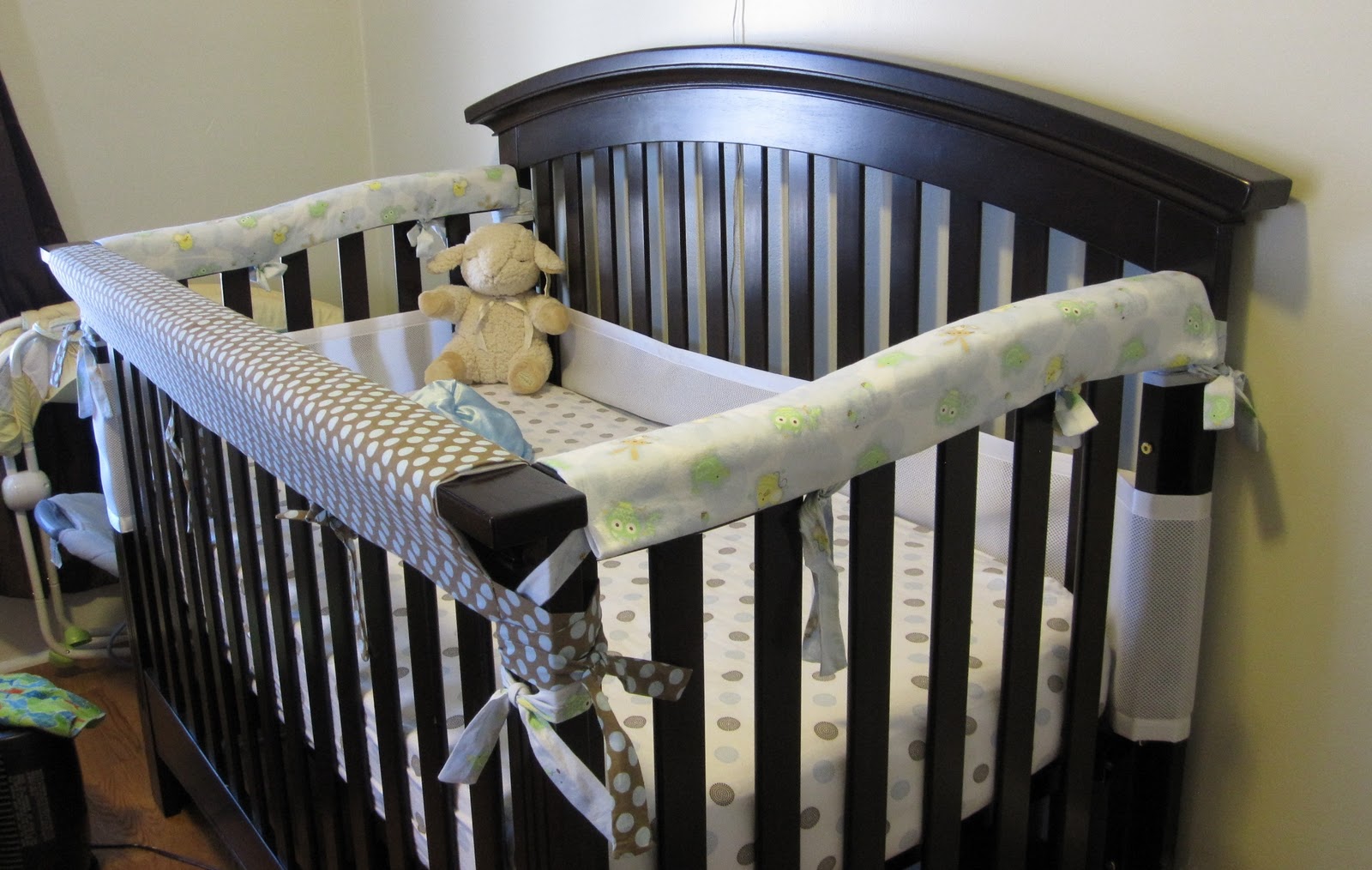 Adventures in Parenthood DIY Crib Rail Teething Guard