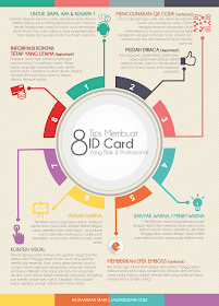 tips membuat kartu nama infografis
