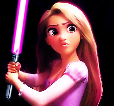 Images insolites et amusantes sur le thème de Pixar/Disney - Page 3 Jedi+Rapunzel+Alterity+Pink