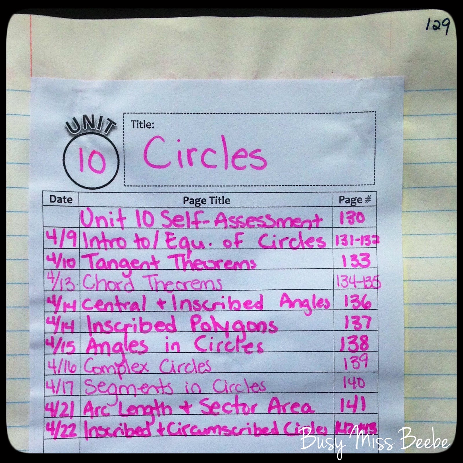 Unit 10 circles homework 10 equations of circles image
