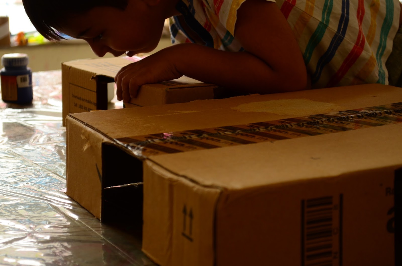 Practical Mom DIY Tunnel & Ramps for Toy Cars