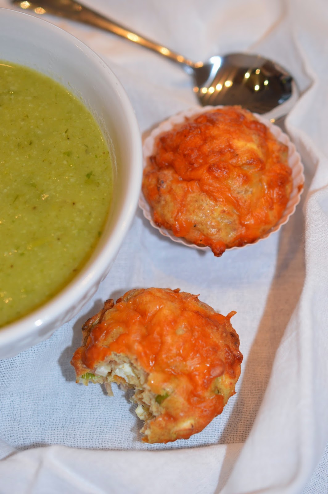 Lili popotte Muffins salés au fromage cottage, cheddar et jambon