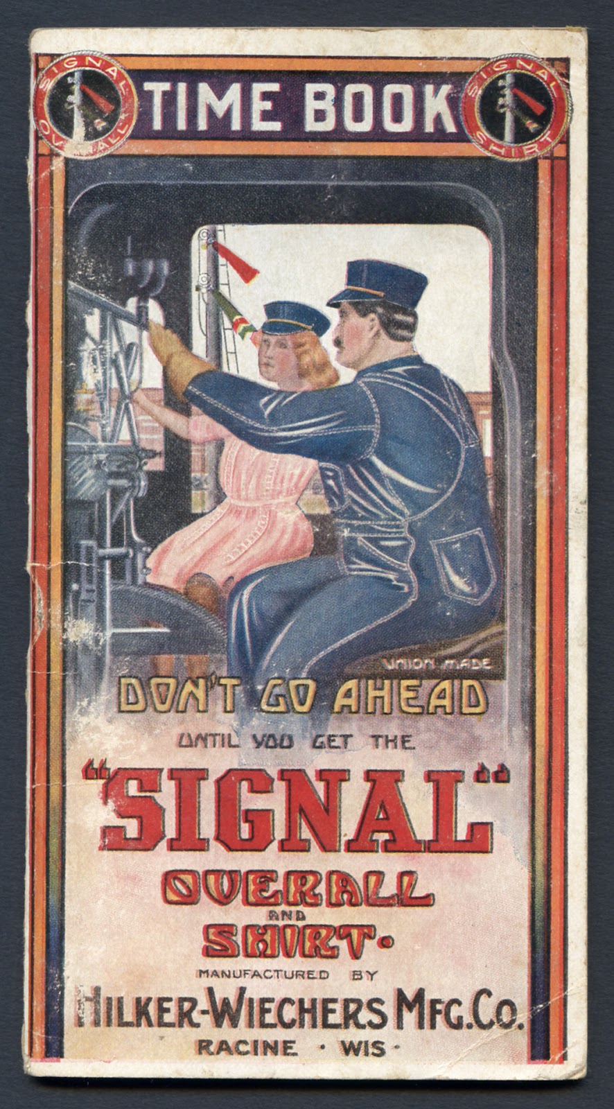 UnionMade 191516 Signal Overall and Shirt Railroad Time Book