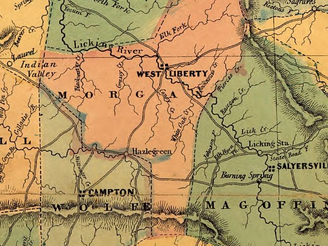 Morgan County Ky Map Eastern Kentucky And The Civil War: Morgan County Confederate Soldiers