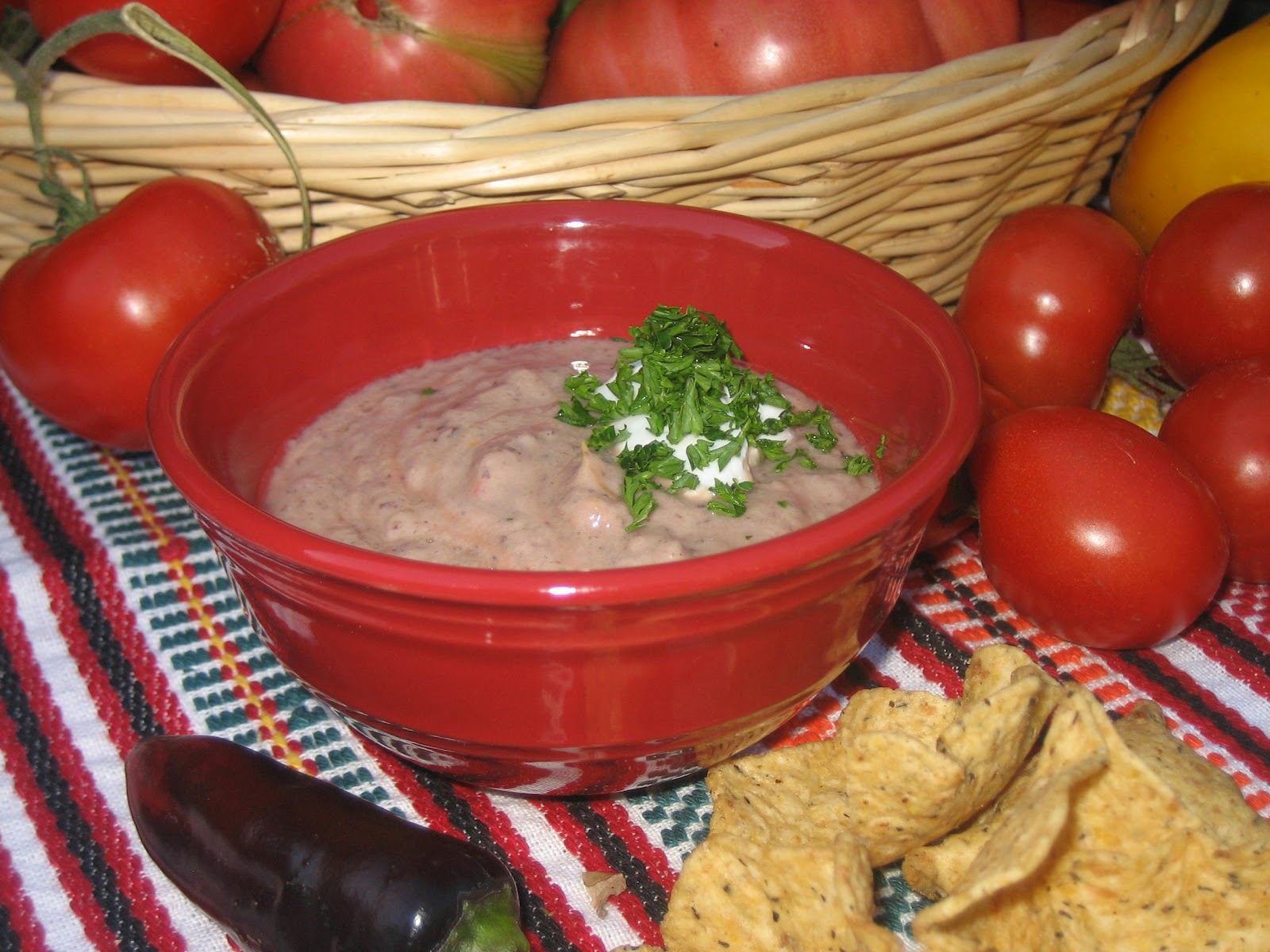 Pureed Pzazz Black Bean Salsa Dip