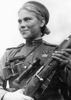 Sargento ROZA ŠÁNINA FRANCOTIRADORA SOVIÉTICA (1924-1945)  59 MUERTES CONFIRMADAS