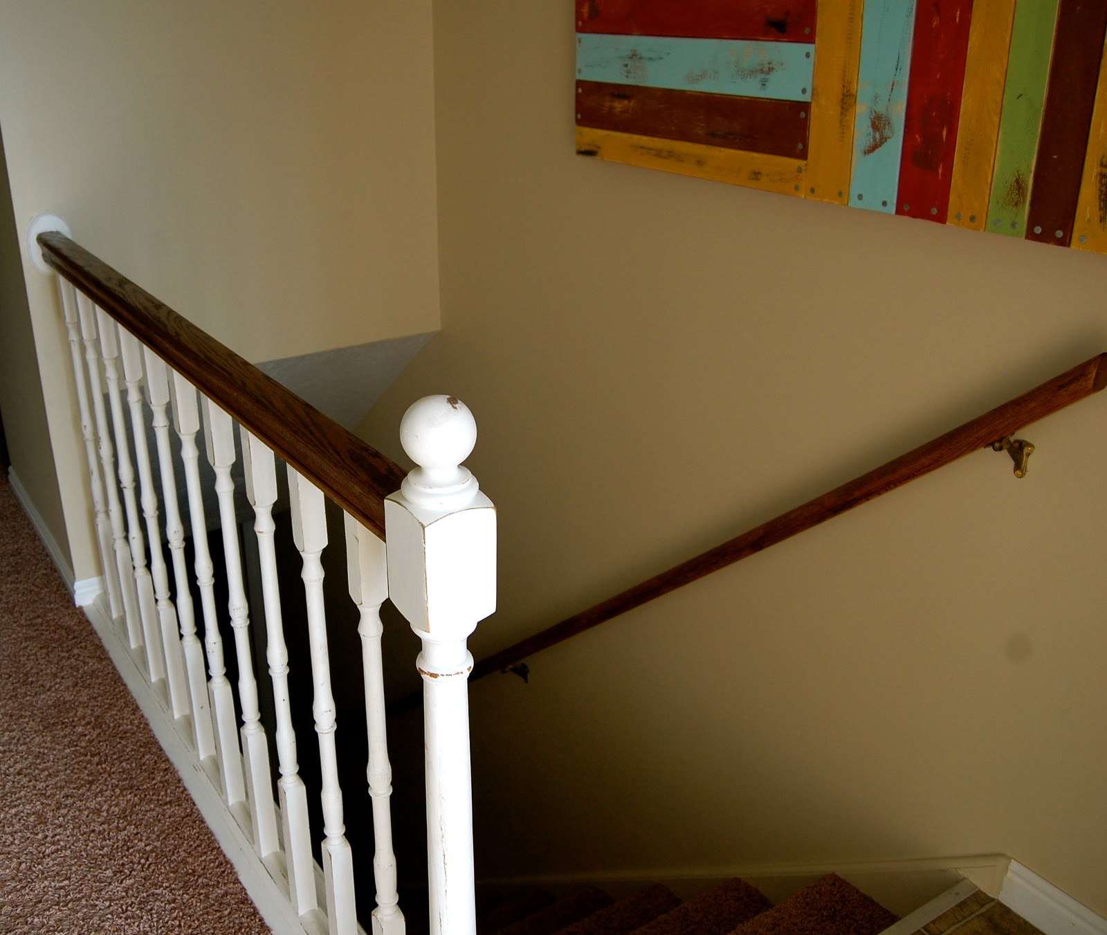 The PolkaDot Umbrella Banister and Handrail Refinish