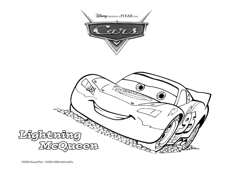 Lightning McQueen Coloring Pages Printable