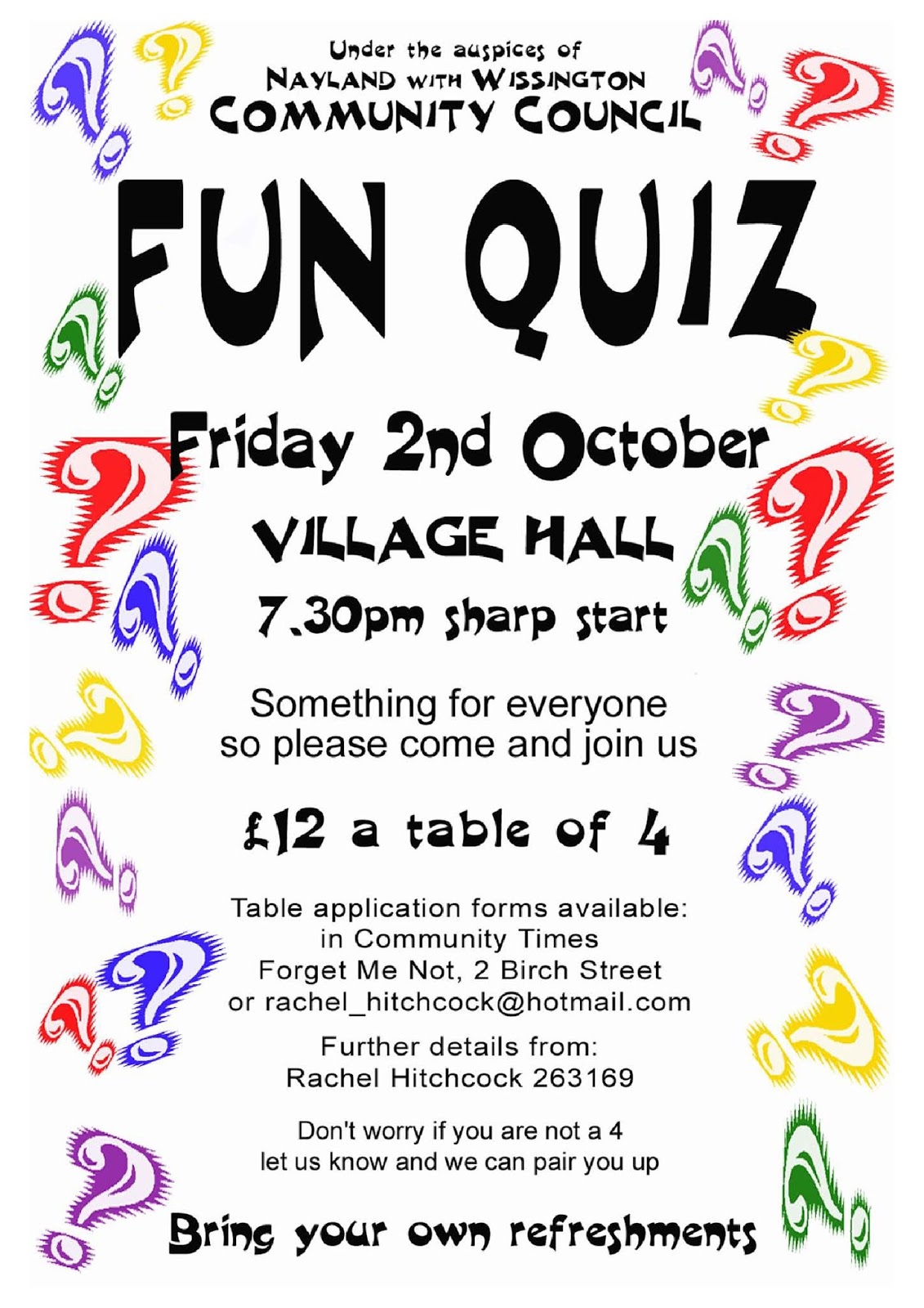 Woodland Corner Nayland Fun Quiz
