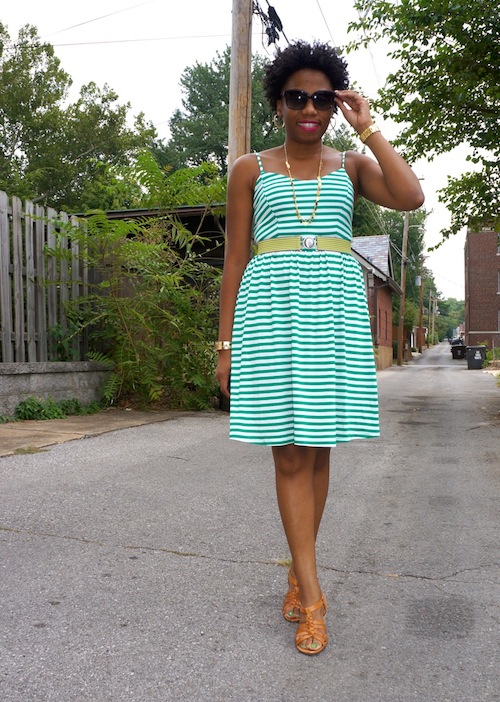 Old Navy Striped Jersey Dress Economy of Style